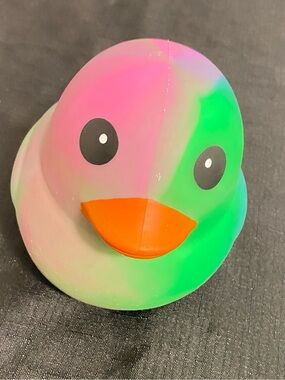 Viral Squeeezy Rainbow TieDye Duck TikTok famous squishy duck toy Sensory fidget